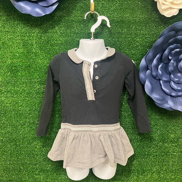 Moncler navy and gray dress with collar size 2 toddler